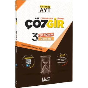 Icat Yayınları AYT Eşit Ağırlık 3 Deneme 1. Dönem