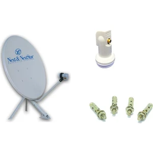 Televizyon Çanak Anten Takım 4K Full Hd Tv Uyumlu 85Cm Çanak Anten + Lnb