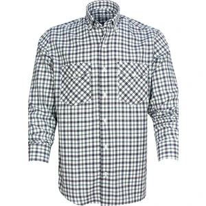 Erkek Yeşil Kareli Uzun Kol Klasik Kesim Çift Cepli Gömlek