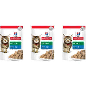 Hill’s Science Plan Pouch Okyanus Balıklı Yaş Yavru Kedi Maması – 3X85 gr