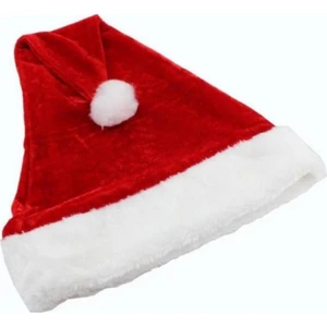 Bebek Noel Baba Şapkası Kadife