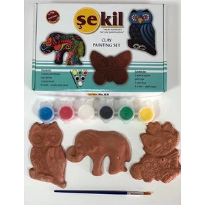 Seramik Obje 3'lü Boyama Seti