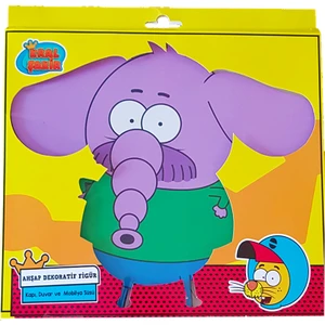 Dekoratif Ahşap Figür Şakir Fil Necati 23 cm