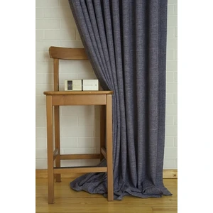 Fon Perde Keten Lacivert Pilesiz 60 x 260 cm