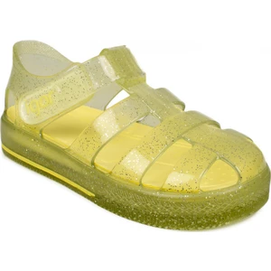 10265 K Star Glitter Sarı Çocuk Sandalet