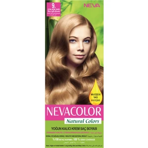 Natural Colors 9. Çok Açık Sarı - Kalıcı Krem Saç Boyası Seti
