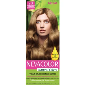 Natural Colors 7.3 Karamel Kumral - Kalıcı Krem Saç Boyası Seti
