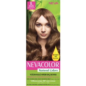 Natural Colors 8. Açık Sarı - Kalıcı Krem Saç Boyası Seti