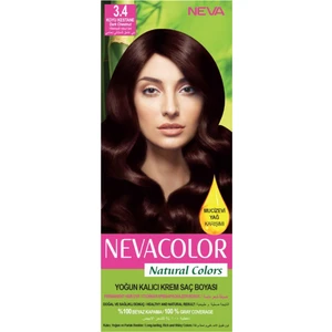 Natural Colors 3.4 Koyu Kestane - Kalıcı Krem Saç Boyası Seti