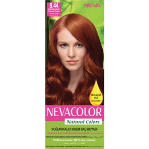 Natural Colors 8.44 Tarçın Bakır - Kalıcı Krem Saç Boyası Seti