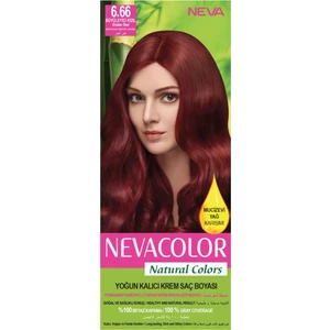 Natural Colors 6.66 Büyüleyici Kızıl - Kalıcı Krem Saç Boyası Seti