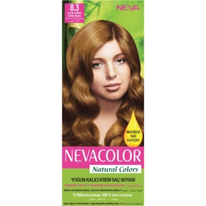 Natural Colors 8.3 Altın Sarısı - Kalıcı Krem Saç Boyası Seti