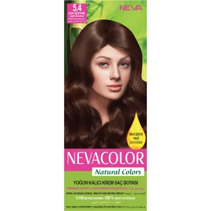 Natural Colors 5.4 Açık Kestane - Kalıcı Krem Saç Boyası Seti