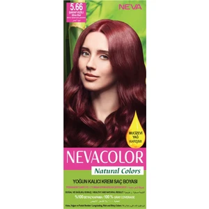 Natural Colors 5.66 Şarap Kızılı - Kalıcı Krem Saç Boyası Seti