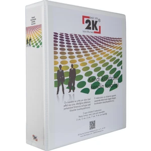 7 cm 2 Halkalı Iç Dış Şeffaf Cepli Firma Sunum ve Evrak Klasörü 520 Yaprak