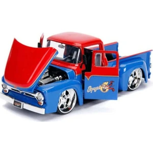 Ford F-100 Pick Up 1956 Model ile Supergirl Dc Comics 1:24 Model Araba