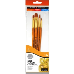Daler Rowney Synthetic Gold Taklon 4'lü Fırça Seti 216920401