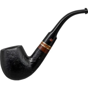 Kırmızı Yıldız 113 6mm. Filtreli Ebonit Saplı Pipo