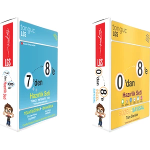 Tonguç Akademi 7 Den 8'e Hazırlık Seti 0'dan 8'e Set