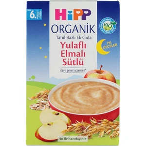 Organik İyi Geceler Sütlü Yulaflı Elmalı Tahıl Bazlı Kaşık Maması 250 gr