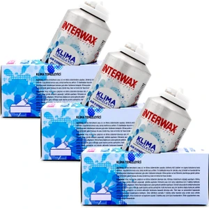 Interwax Limon Kokulu Klima Temizleyici Klima Bombası 150 Ml (3Adet)