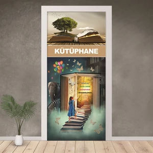 Hediyeci Dükkanım Kütüphane Kapı Giydirme 59