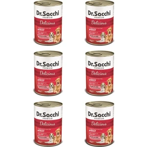 Dr.sacchi Konserve Köpek Sığır Etli 400 gr x 6 Adet