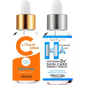 C Vitamini Serumu + Hyaluronic  Asit 22 ml Set