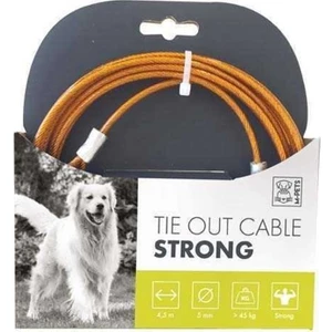 Çelik Köpek Bahçe Bağlama Halatı Turuncu 45KG-4,5M