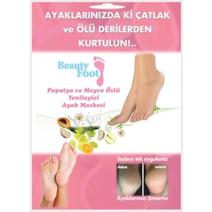 Beauty Foot Papatya ve Meyve Özlü Yenileyici Ayak Bakım Maskesi 1 Adet