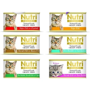 Nutri Feline Tahılsız Kedi Maması 6'lı Özel Paket Karışık