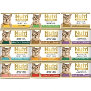 Nutri Feline Tahılsız Kedi Maması 12 'li Özel Paket Karışık
