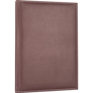 Çizgili Defter Diplomat 14 x 20 cm Kahverengi