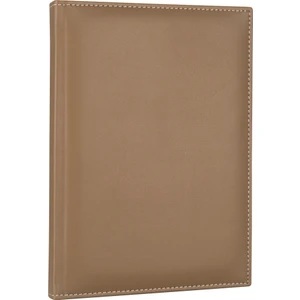 Çizgili Defter Diplomat 14 x 20 cm Kahve
