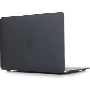 Apple Macbook Air 13.3" Air A1932 Kılıf 2in1 Silikonsu Mat Doku Siyah