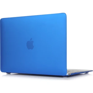 Apple Macbook Air 13.3" Air A1932 Kılıf 2in1 Silikonsu Mat Doku Mavi