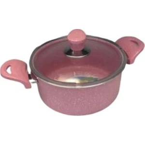 Granit 24 No Basık Pembe Tencere