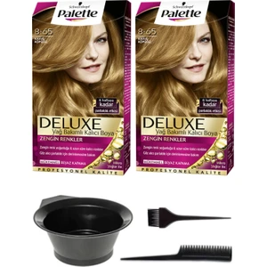 2’li Palette Deluxe 8-65 Kahve Köpüğü Saç Boyası ve Saç Boyama Seti