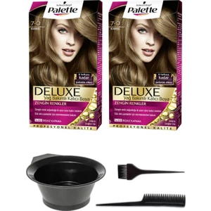 2’li Palette Deluxe 7-0 Kumral Saç Boyası ve Saç Boyama Seti