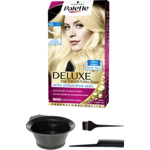 Palette Deluxe Ultra Yoğun Renk Açıcı, Sarı Renk Aktifleştirici Saç Boyası ve Saç Boyama Seti