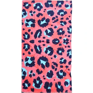 Plaj Havlusu Leopard Mercan 80 x 150 cm