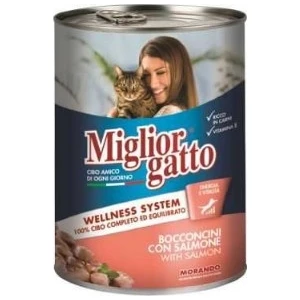 Gatto Somon Balıklı Kedi Konservesi 405 gr 24 Adet