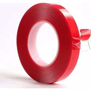 NKT GROUP Nokta Akrilik Şeffaf Slikonlu Süper Güçlü Çift Taraflı Bant 30mm x5 m