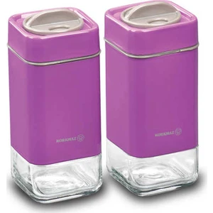 Stora Erguvan 2 Parça Tuzluk Biberlik Mor