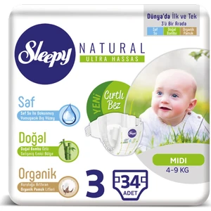 Bebek Bezi 3 Numara Midi 34   4-9 Kg