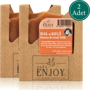 Doğal Bal  Keçi Sütü El Yapımı Yüz, Saç ve Vücut Sabunu 100 gr x 2 Adet