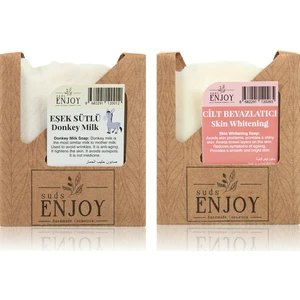 Eşek Sütlü - El Yapımı Yüz, Saç ve Vücut Sabunu (Ikili Paket)