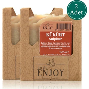Doğal Kükürt El Yapımı Yüz, Saç ve Vücut Sabunu 100 gr x 2 Adet