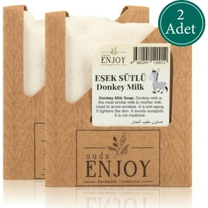 Doğal Eşek Sütlü El Yapımı Yüz, Saç ve Vücut Sabunu 100 gr x 2 Adet