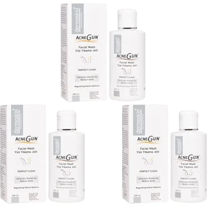 Acnegun Yüz Yıkama Jeli 200 ml 3 Adet